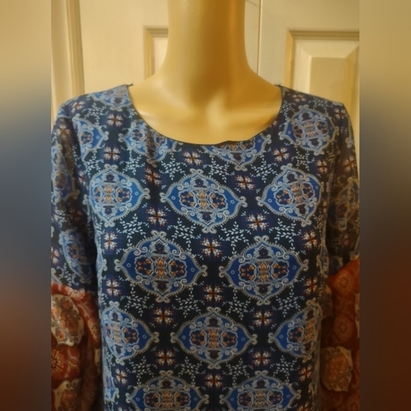 Jealous tomato women's size medium tunic blouse shirt top - Picture 4 of 8